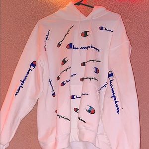 all over champion hoodie